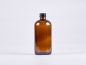 Preview: Braunglasflasche 500ml, mit Schraubverschluss Aluminium