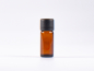Preview: braunglas-glasflasche-20ml-gold