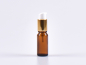 Preview: Braunglasflasche 10ml, mit Lotionspumpe Aluminium, 4 Color