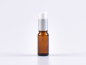 Preview: Braunglasflasche 10ml, mit Lotionspumpe Aluminium, 4 Color