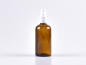 Preview: Braunglasflasche 100ml, mit Zerstäuber Kunststoff