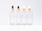 Preview: Klarglasflasche Miro 100ml - Pipette Bambus
