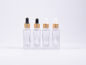 Preview: Klarglasflasche Miro 50ml - Pipette gold