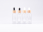 Preview: Klarglasflasche Miro 50ml - Pipette Bambus