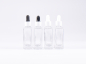 Preview: Klarglasflasche Miro 50ml - Pipette weiss