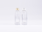 Preview: Klarglasflasche Miro 50ml - Schraubverschluss Aluminium