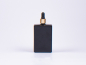 Preview: Schwarzglasflasche Miro 100ml - Pipette gold
