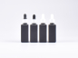 Preview: Schwarzglasflasche Miro 50ml - Pipette weiss