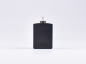 Preview: Schwarzglasflasche Miro 50ml - Schraubverschluss Aluminium