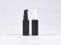 Preview: Schwarzglasflasche Miro 50ml - Lotionspumpe Kunststoff