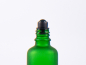 Preview: Grünglasflasche 50ml, mit Roll-On Glas/Stahl