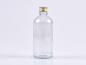 Preview: Klarglasflasche 100ml, mit Aludeckel silber/gold