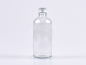 Preview: Klarglasflasche 100ml, mit Aludeckel silber/gold