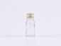 Preview: Klarglasflasche 10ml, mit Aludeckel silber/gold