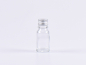 Preview: Klarglasflasche 10ml, mit Aludeckel silber/gold
