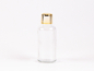 Preview: Klarglasflasche 50ml, mit Tropfmontur Gold