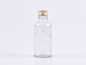 Preview: Klarglasflasche 50ml, mit Aludeckel silber/gold
