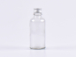 Preview: Klarglasflasche 50ml, mit Aludeckel silber/gold