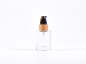 Preview: Glasflasche "Raoul" 30ml, mit Lotionspumpe Bambus