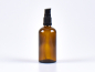Preview: Braunglasflasche 100ml, mit Lotionspumpe Kunststoff