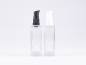 Preview: Klarglasflasche Miro 100ml - Lotionspumpe Kunststoff