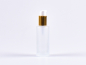 Preview: glasflasche-saeuremattiert-30ml-gold