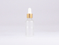 Preview: säuremattierte Flasche 30ml, mit Pipette gold