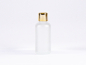 Preview: säuremattierte Flasche 50ml, mit Tropfmontur Gold