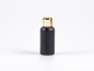 Preview: Schwarzglasflasche 30ml, mit Tropfmontur Gold gold