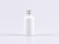 Preview: Weissglasflasche 30ml, mit Aludeckel gold/silber
