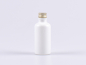 Preview: glasflasche-weiss-matt-aluminium-deckel-gold-silber