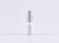 Preview: mini-glasflasche-spray-weiss-aluminium