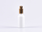 Preview: glas-flasche-weiss-matt-silber-spray