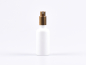 Preview: glas-flasche-weiss-matt-silber-spray