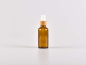 Preview: Braunglasflasche 50ml, mit Zerstäuber Bambus