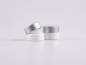 Preview: Weissglasdose, 7ml, mit Deckel silber