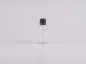 Preview: Klarglasflasche 30ml, mit Tropfmontur für wässrige Lösungen, OV-Verschluss, weiss/schwarz