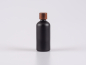 Preview: Schwarzglasflasche 100ml, mit Tropfmontur Walnut