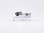Preview: Weissglasdose, 7ml, mit Deckel silber
