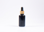 Preview: MIRON Violettglasflasche 30ml, mit Pipette gold
