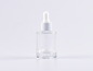 Preview: Glasflasche "Raoul" 30ml, mit Pipette weiss