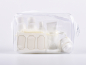 Preview: Reise-Set, Make-up Tasche, Beauty Case, Reisebeutel, weiss, (15-teilig), Sie sparen 20%