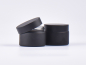 Preview: kosmetiktiegel-glas-schwarz-mattiert-