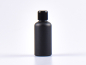 Preview: Schwarzglasflasche 50ml, mit Tropfmontur schwarz