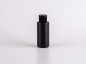 Preview: Flasche "Tara" 100ml, matt-schwarz, mit FlipTop schwarz