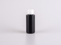Preview: Flasche "Tara" 100ml, matt-schwarz, mit FlipTop/DiscTop weiss