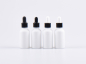 Preview: Weissglasflasche 30ml, mit Pipette schwarz