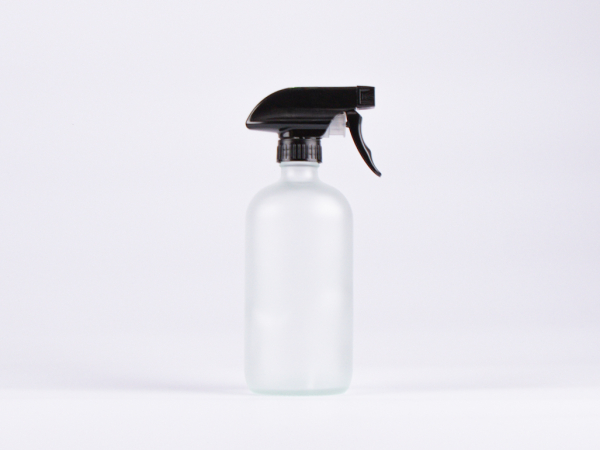 Glasflasche säuremattiert, 500ml, mit Triggerspray