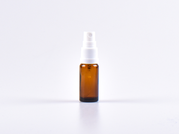 Braunglasflasche 10ml, mit Zerstäuber Kunststoff