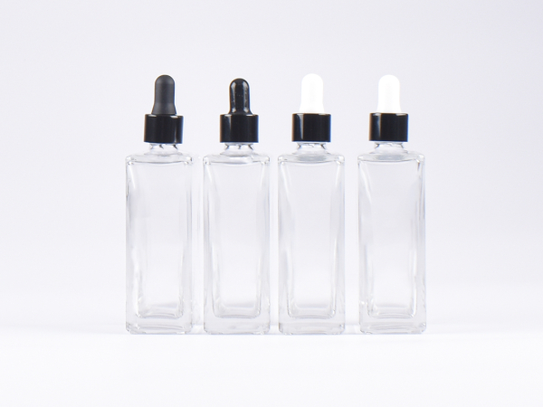 Klarglasflasche Miro 100ml - Pipette schwarz